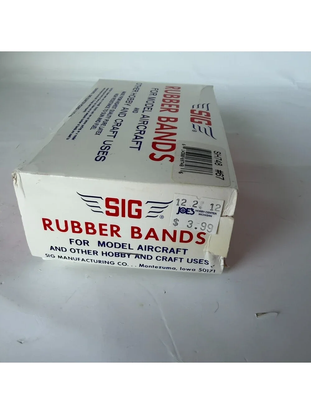 SIG Rubber Bands for Model Aircraft Hobby & Craft SH748 #67 1/4 LB New Old Stock